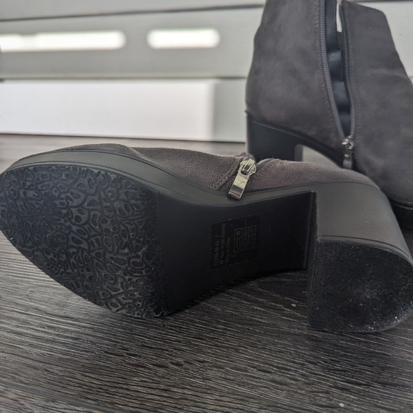 Gray Platform Booties - Picture 2 of 3